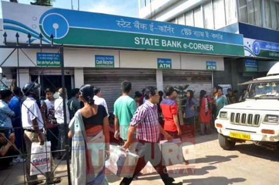 Cashless ATMs leading chaos in Tripura :  Public saying â€˜Modi Govtâ€™s decision is correct, but Banks are non-cooperativeâ€™